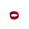 Bracelet velcro - Rouge - 30 cm  - Lot de 10